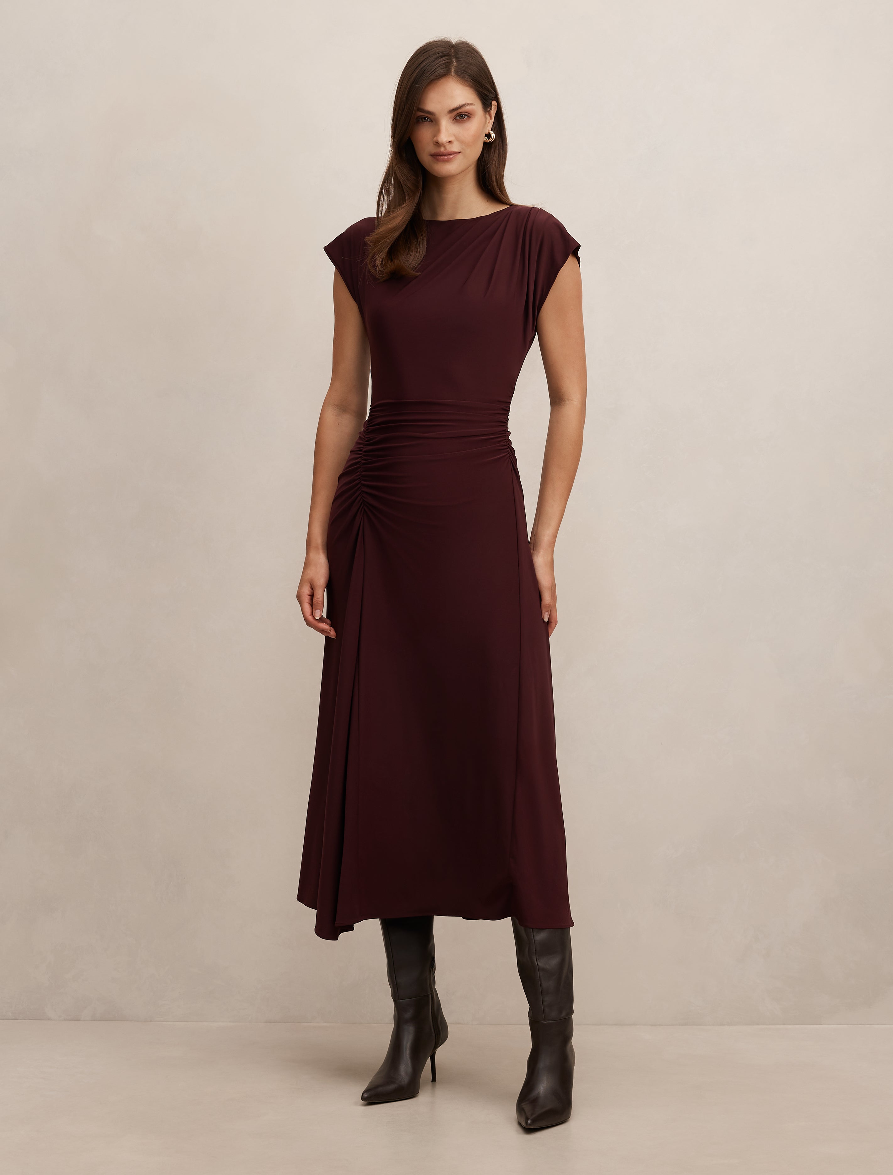 knit tee shirt dress Marissa Jersey T Purple – Ever New USA Maxi dress