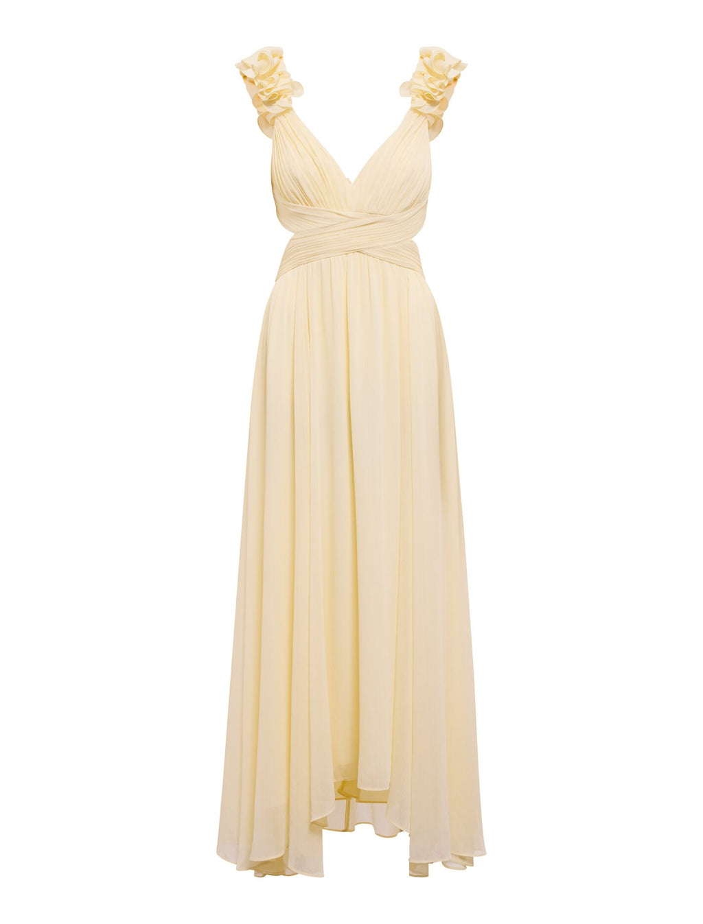 Selena Ruffle Shoulder Maxi