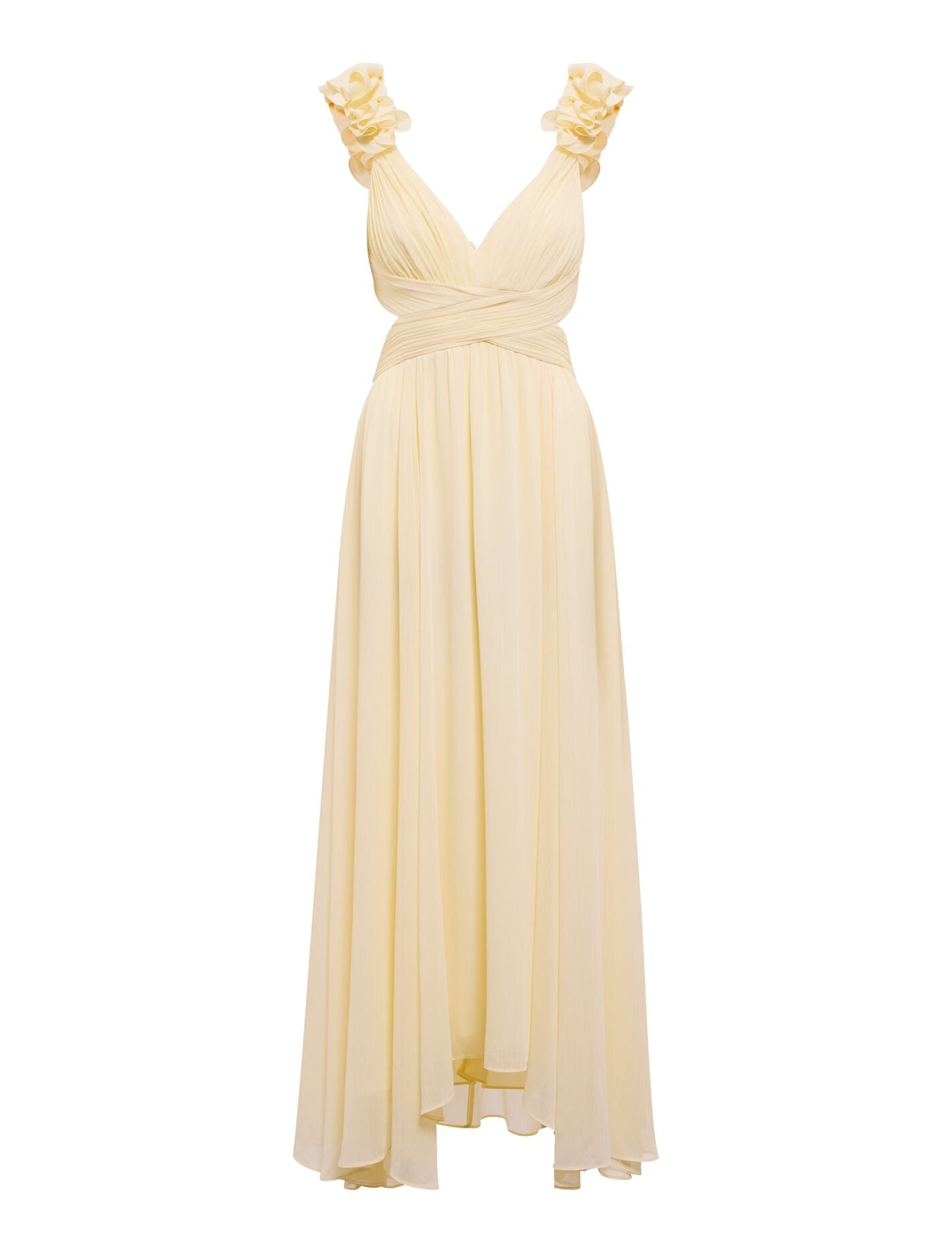 Selena Ruffle Shoulder Maxi