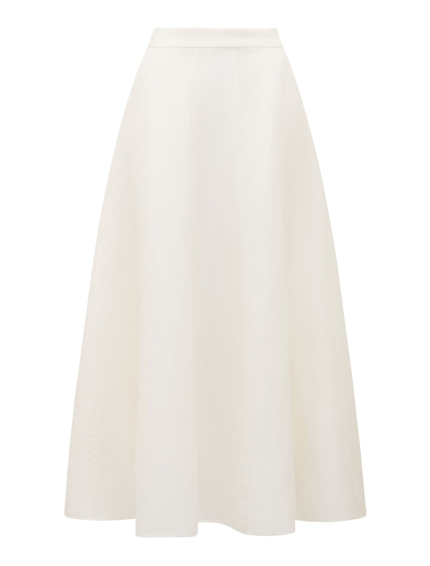 Georgina Linen Blend Midi Skirt