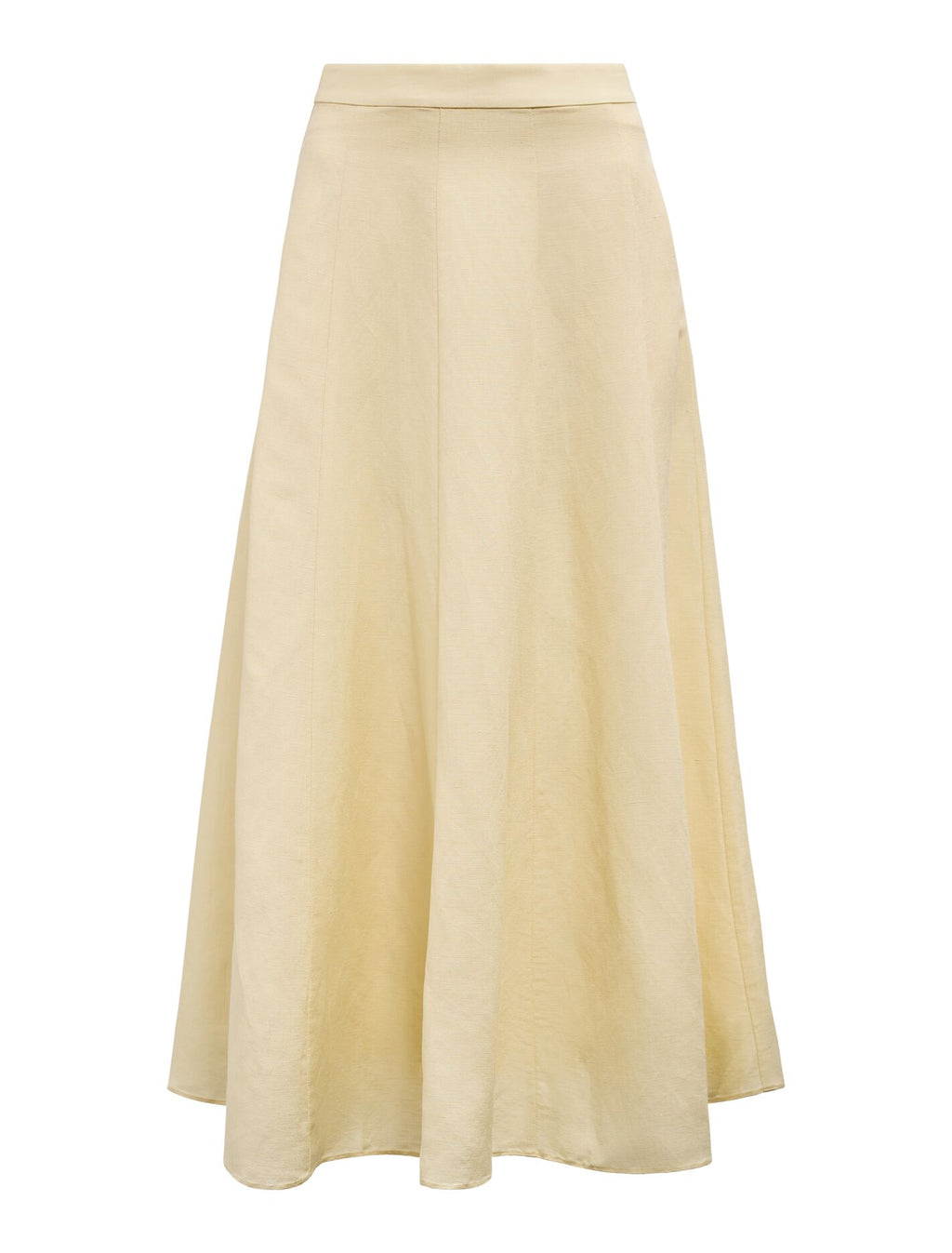 Georgina Linen Blend Midi Skirt