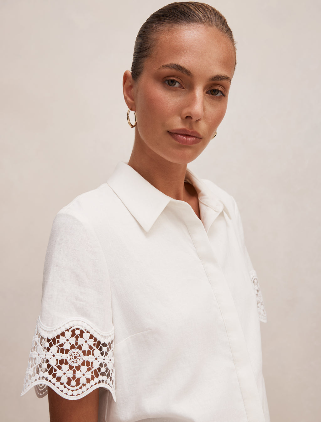Skye Lace Trim Shirt