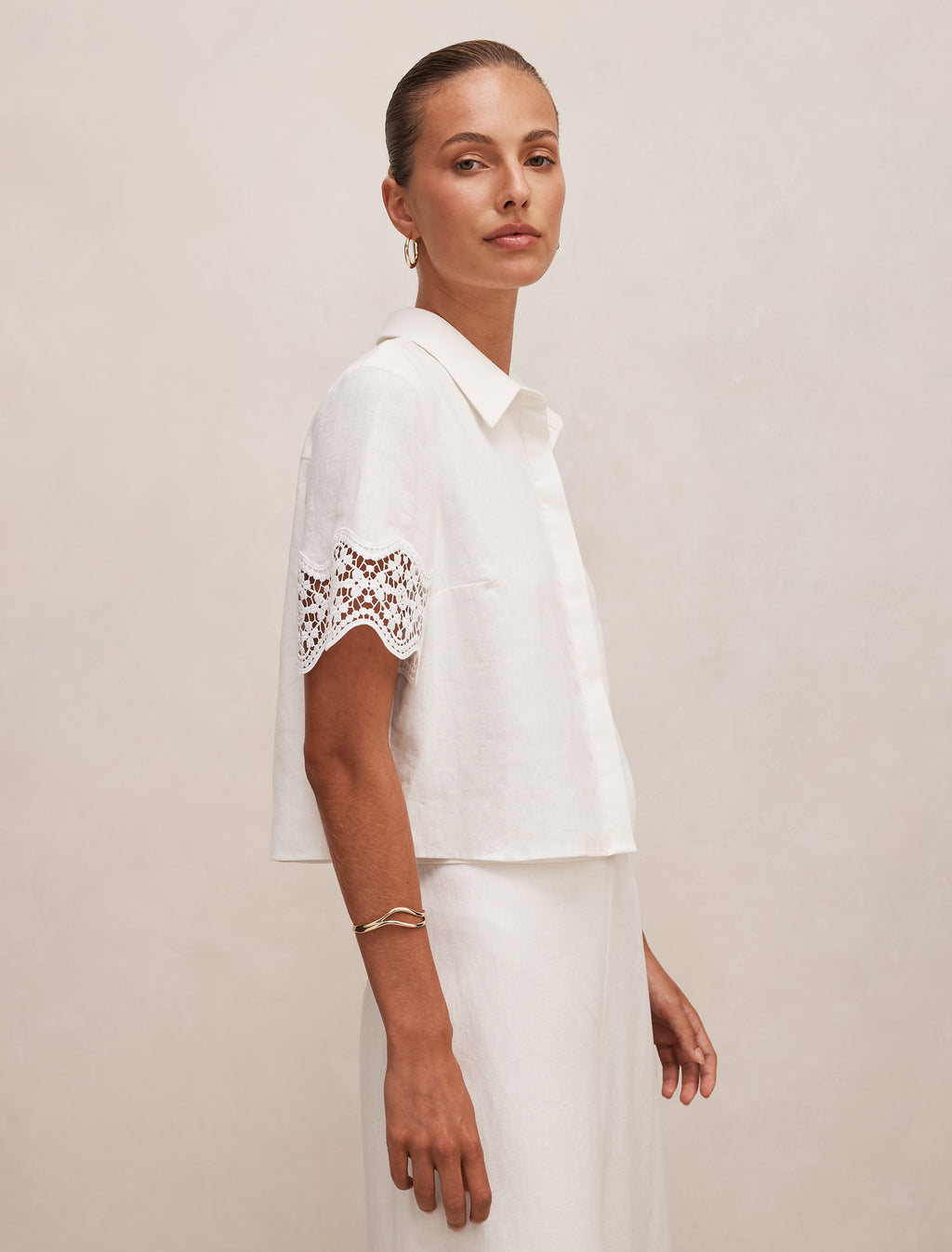 Skye Lace Trim Shirt