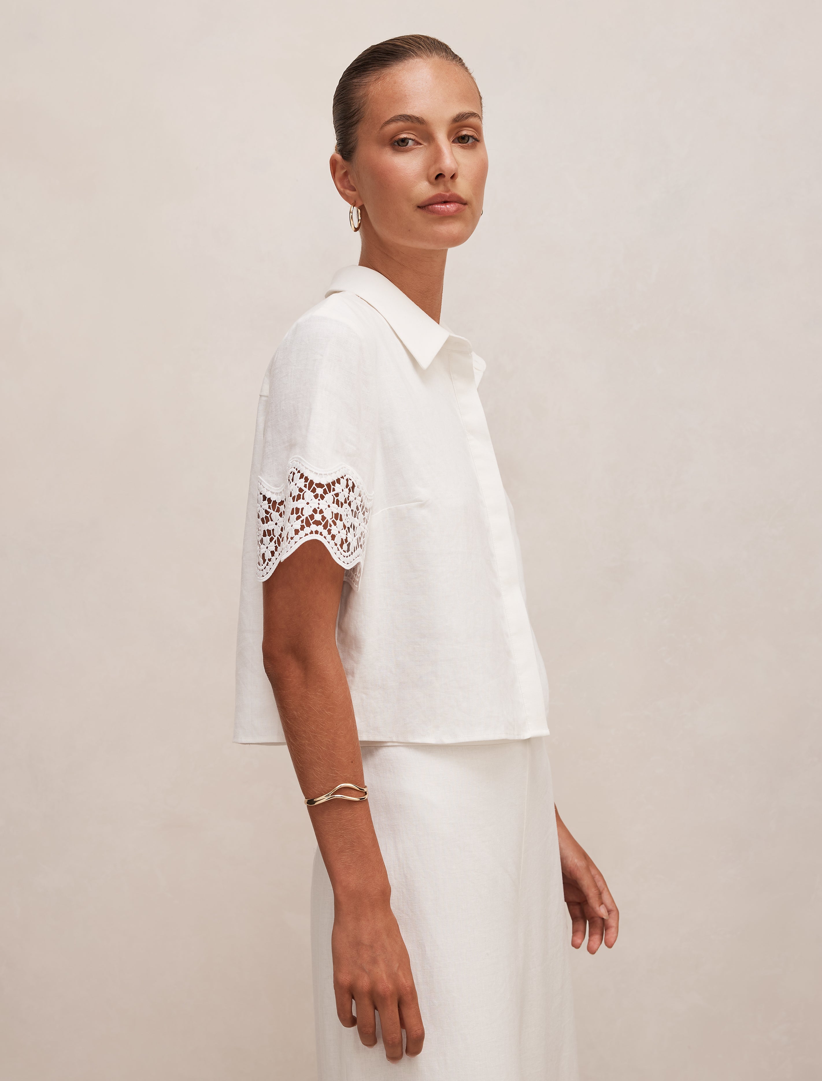 Skye Lace Trim Shirt