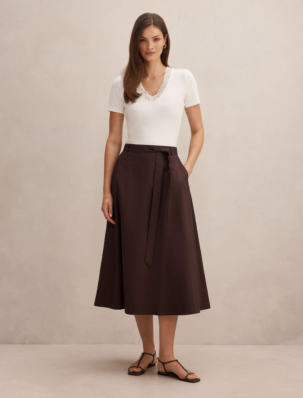 Madeline Belted Skirt
