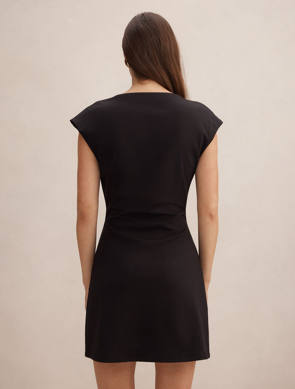 Carly Sleeveless Tuck Mini Dress