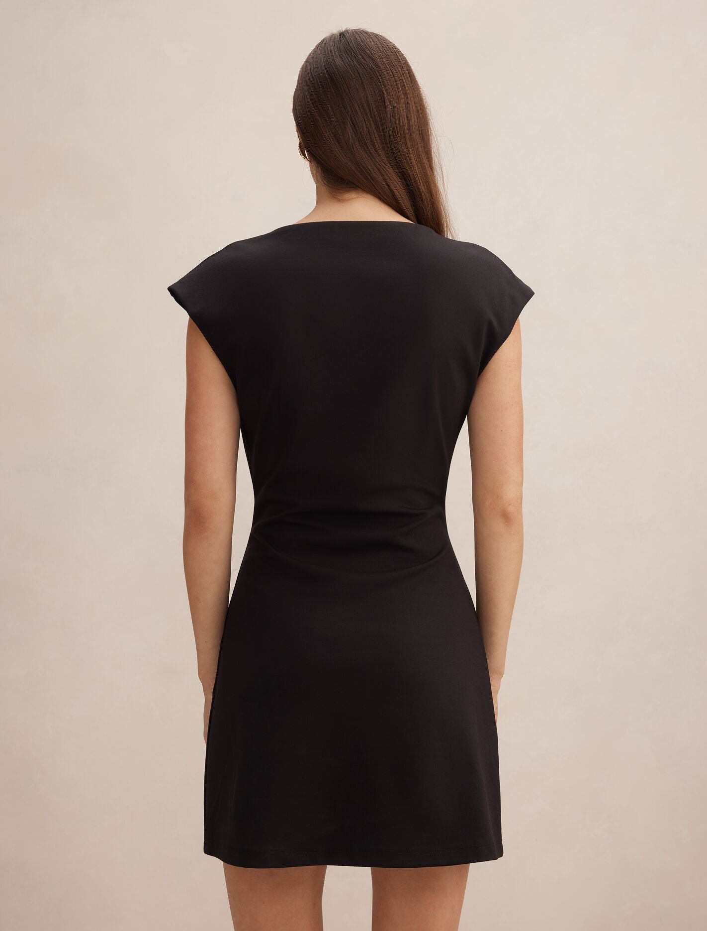 Carly Sleeveless Tuck Mini Dress