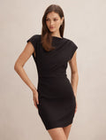 Carly Sleeveless Tuck Mini Dress