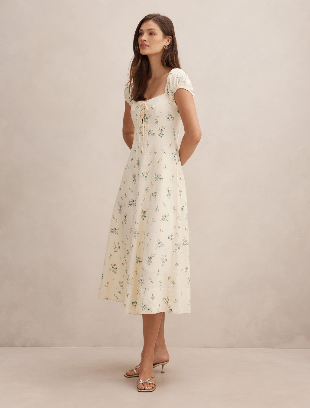 Sallie Tie Front Midi