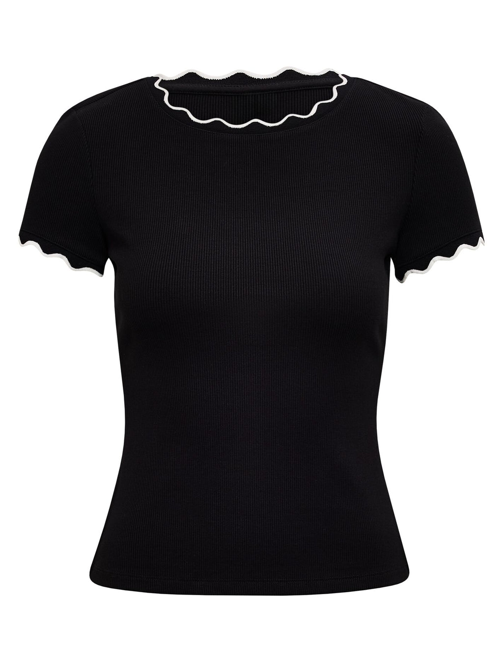 Rebecca Scallop Trim Tee