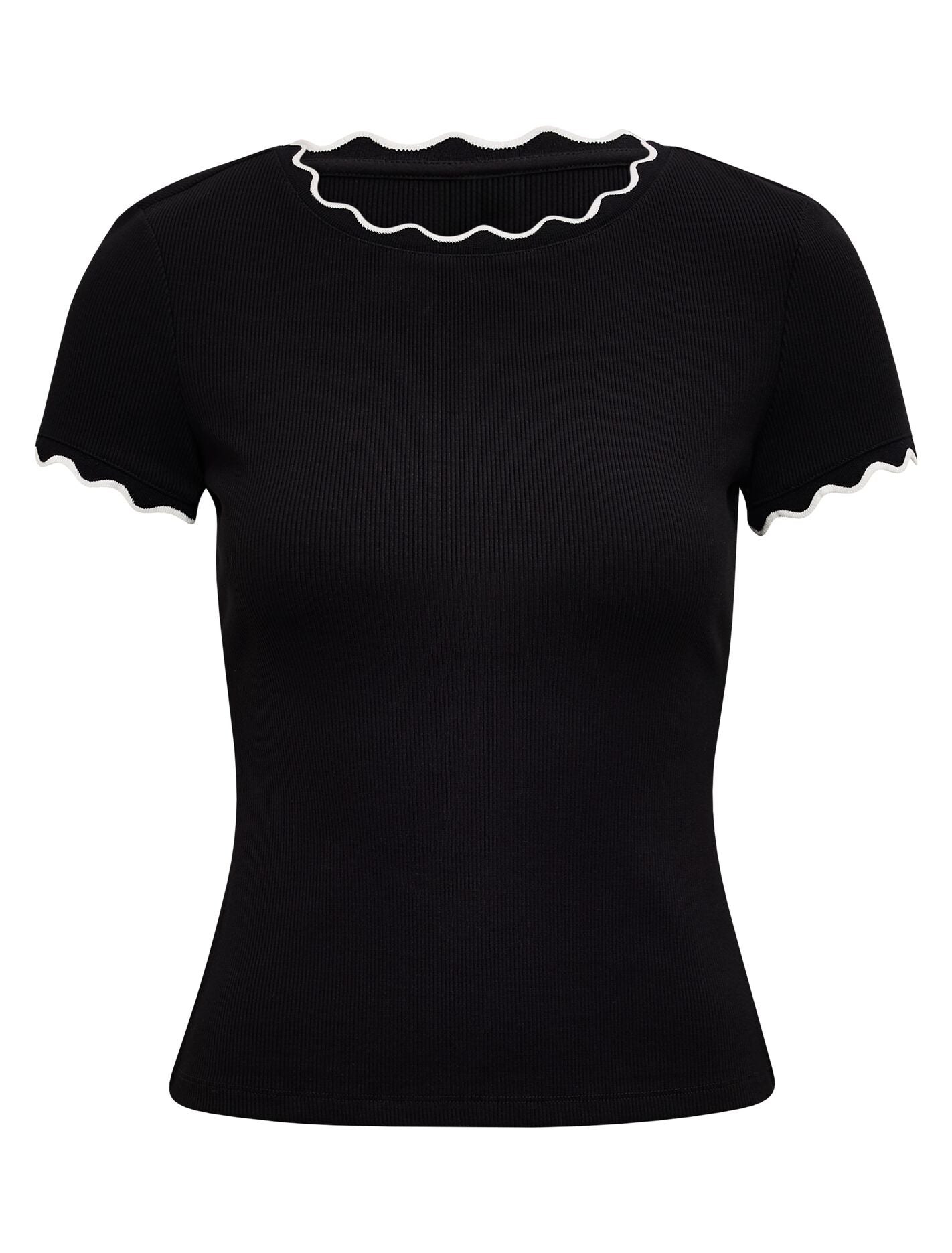 Rebecca Scallop Trim Tee