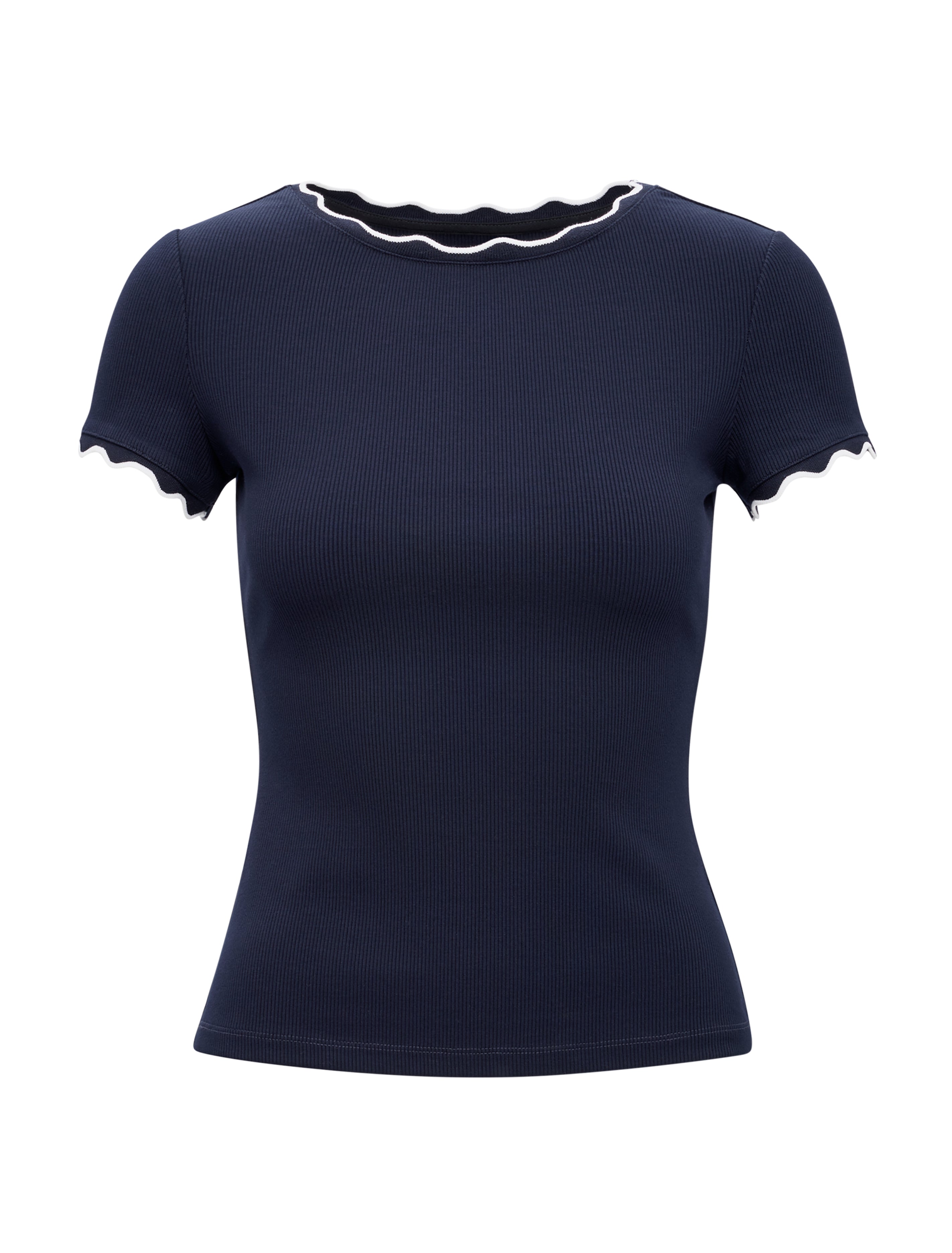 Rebecca Scallop Trim Tee