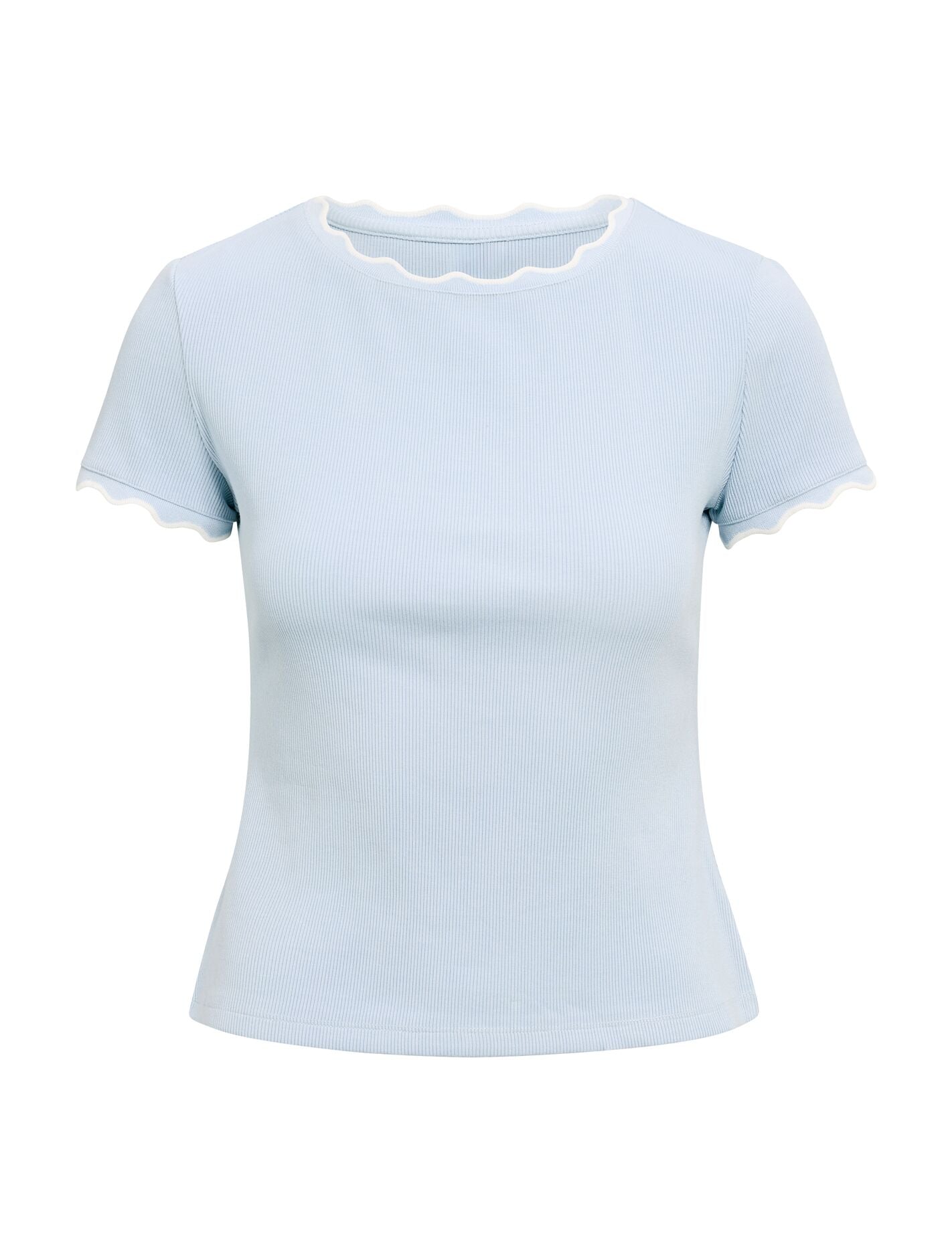 Rebecca Scallop Trim Tee