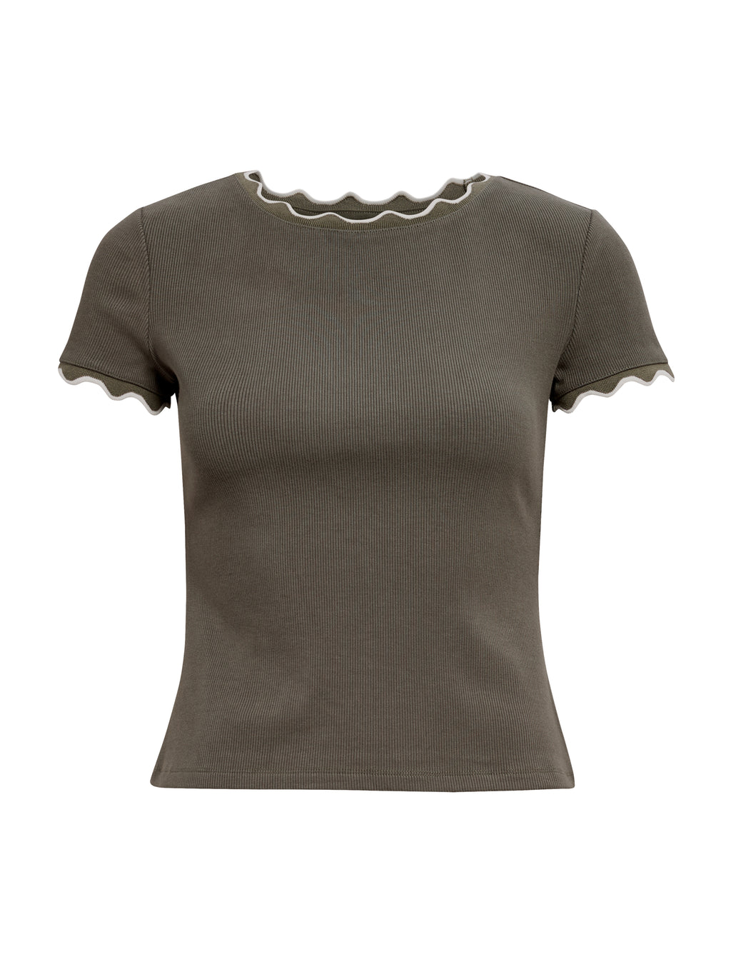 Rebecca Scallop Trim Tee