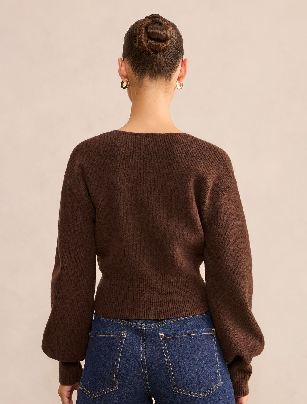 Sloane Petite Wrap Knit Sweater