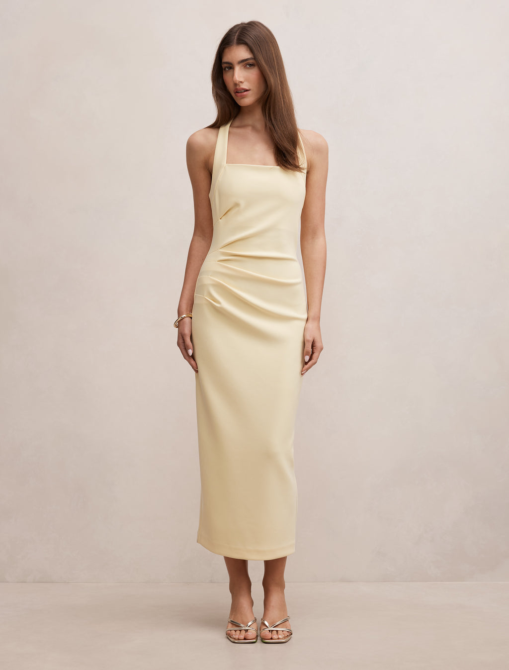 Georgie Halter Ruched Bodycon