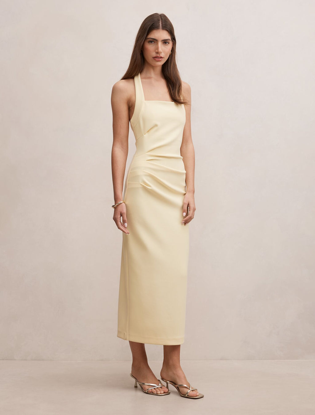 Georgie Halter Ruched Bodycon