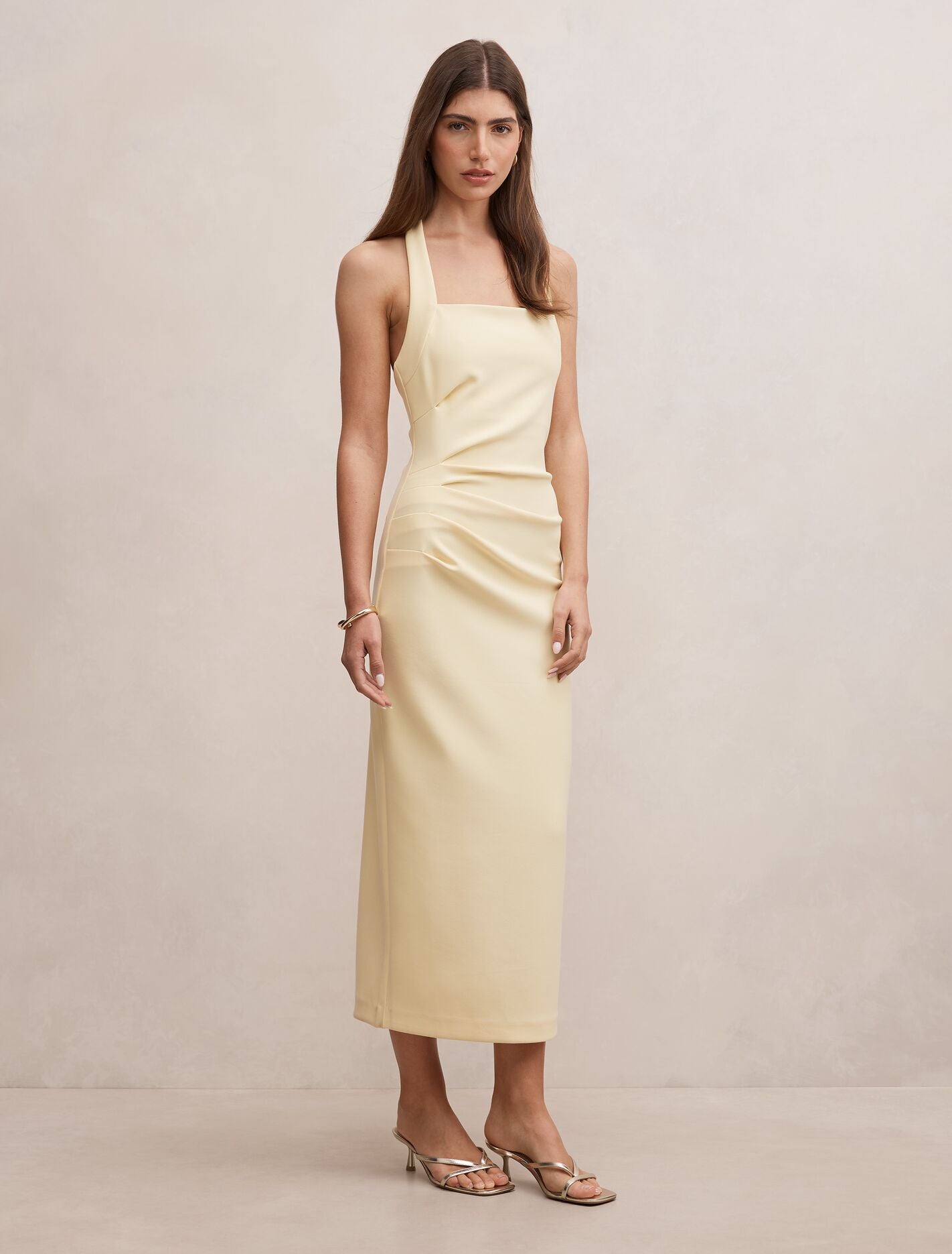 Georgie Halter Ruched Bodycon