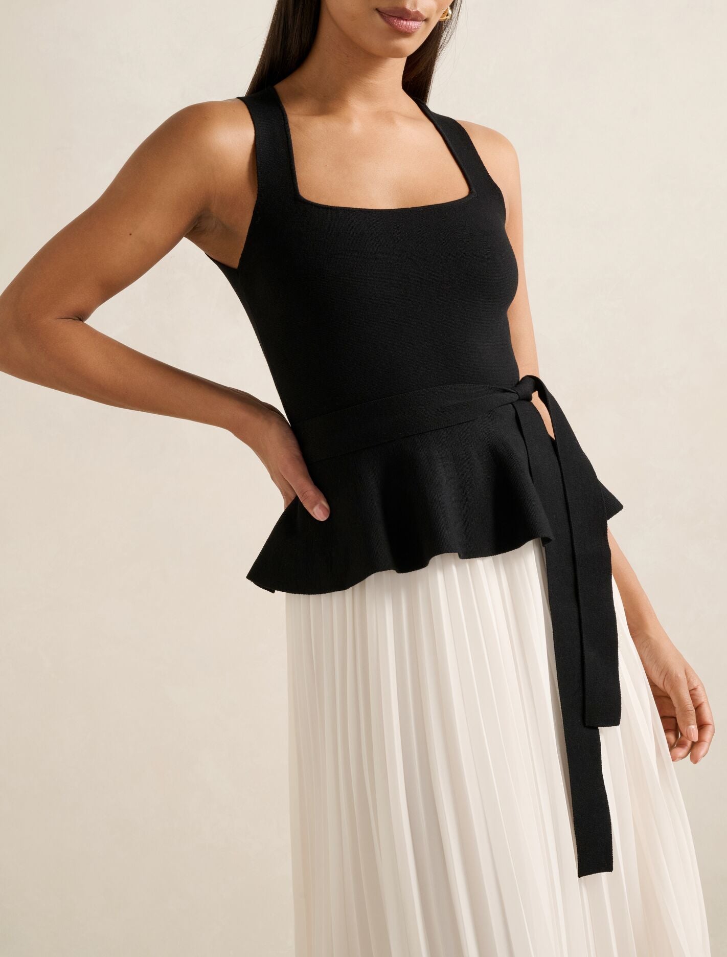 new dresses with pleats A-line V Neck Metallic Sweep Train Prom Dress with Pleated Ruffles S8487P - Prom Dresses
