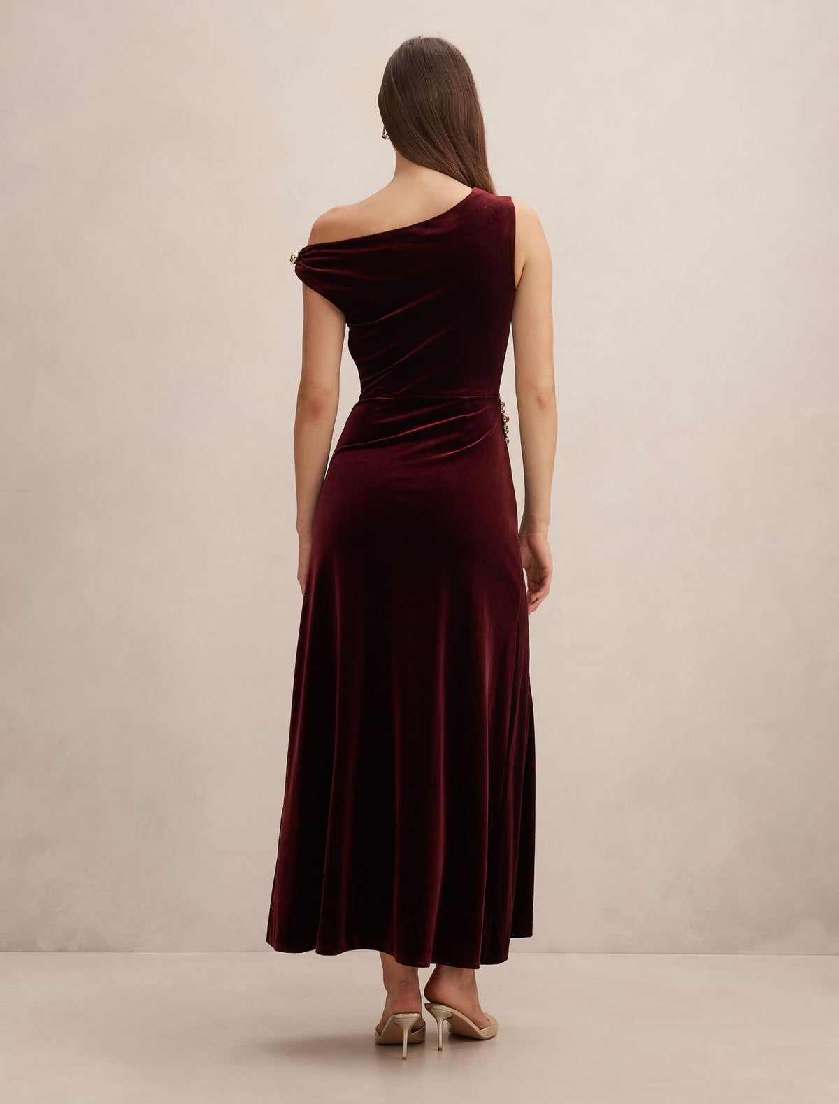 Winslet Off Shoulder Velvet Gown