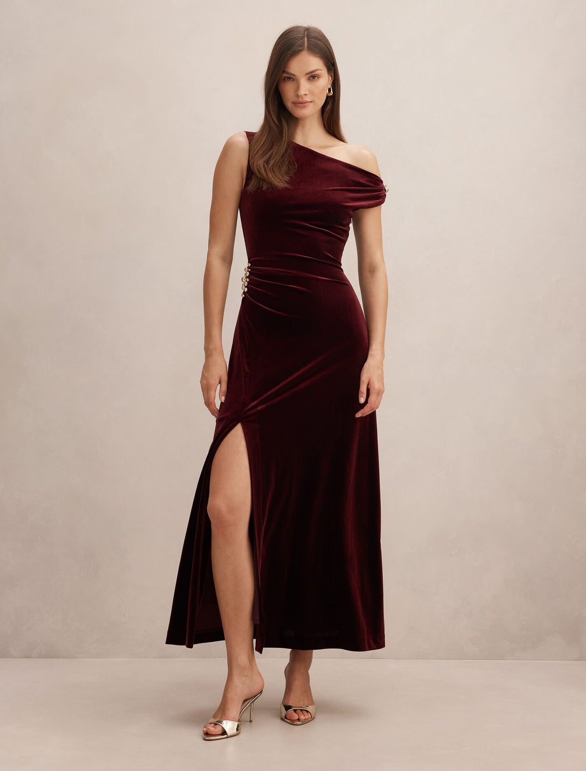 Winslet Off Shoulder Velvet Gown