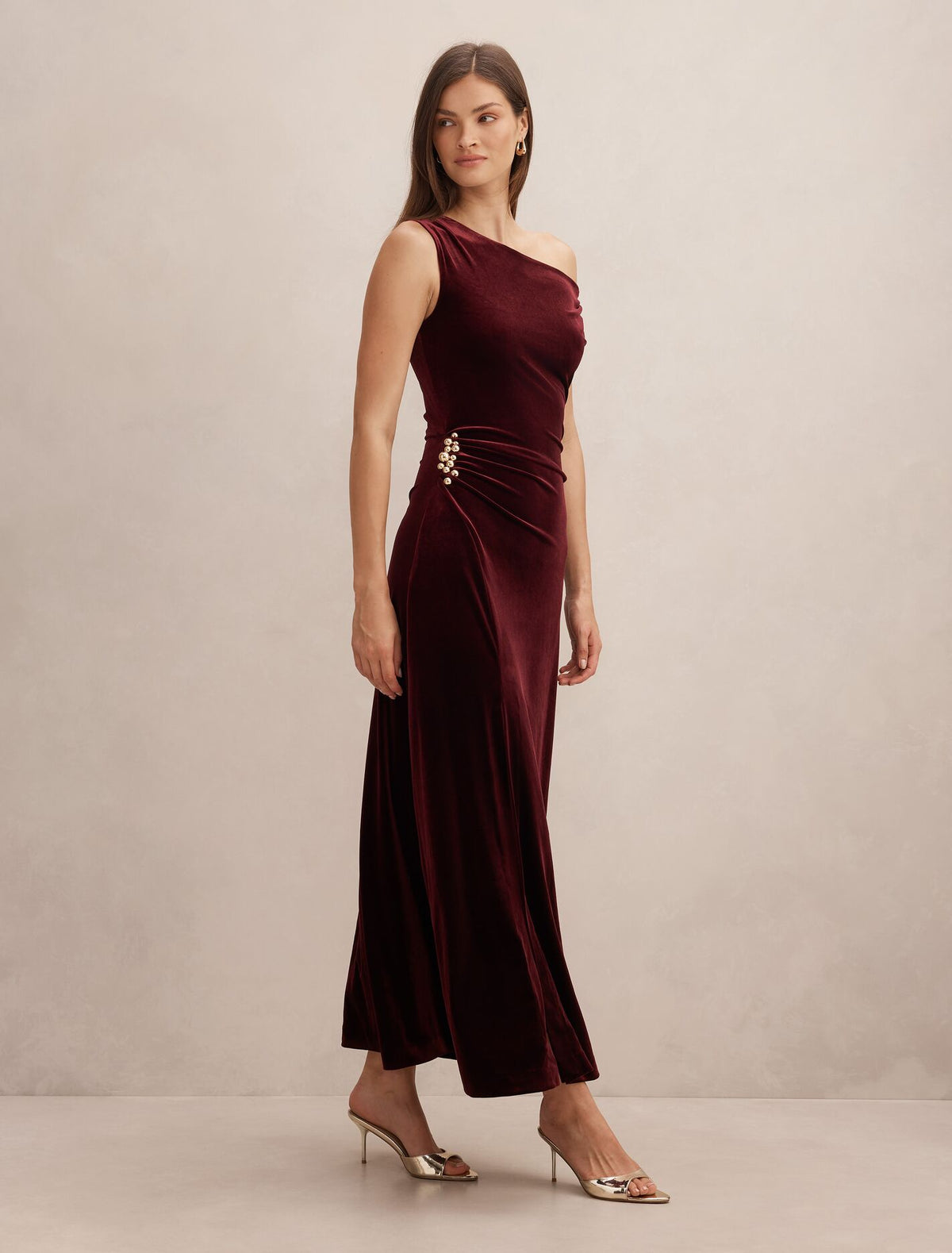 Winslet Off Shoulder Velvet Gown