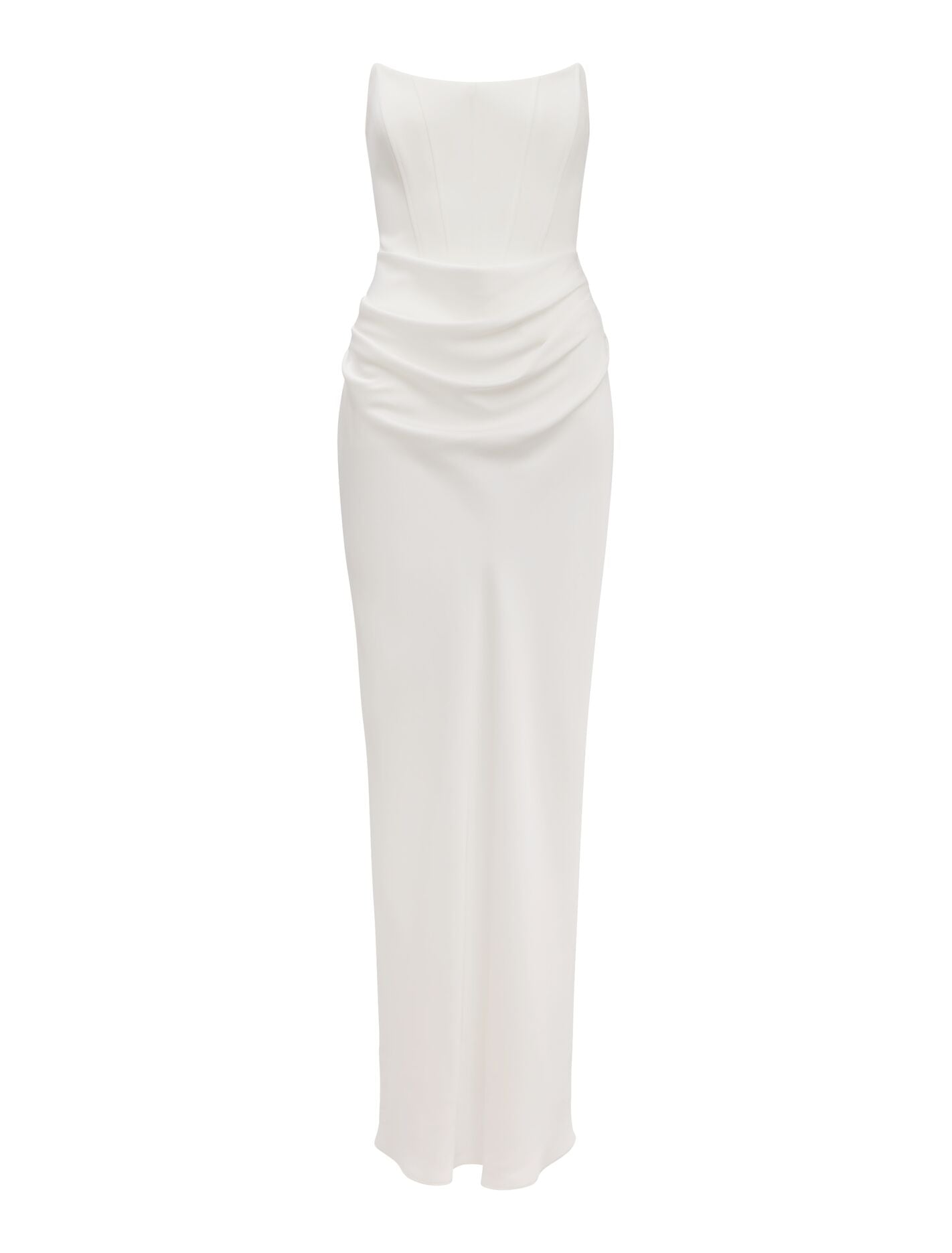 Isra Drape Strapless Maxi