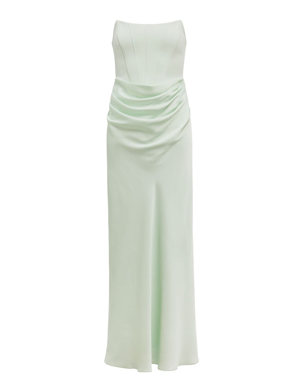 Isra Drape Strapless Maxi Dress
