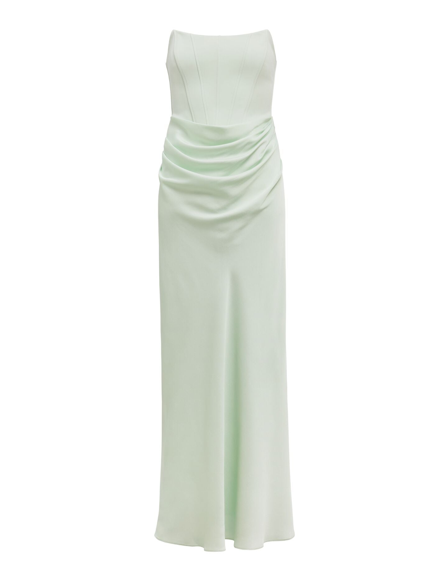 Isra Drape Strapless Maxi Dress