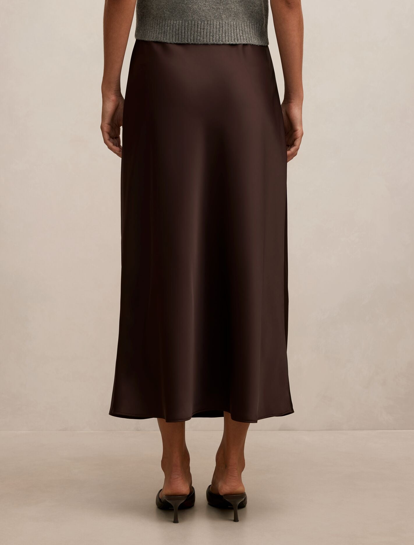 Sally Satin Slip Skirt