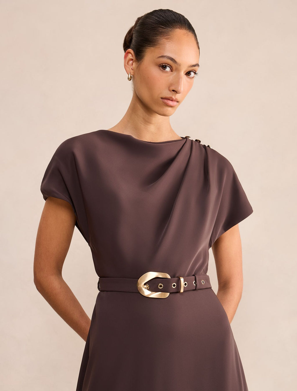 Kylee Button Neck Dress