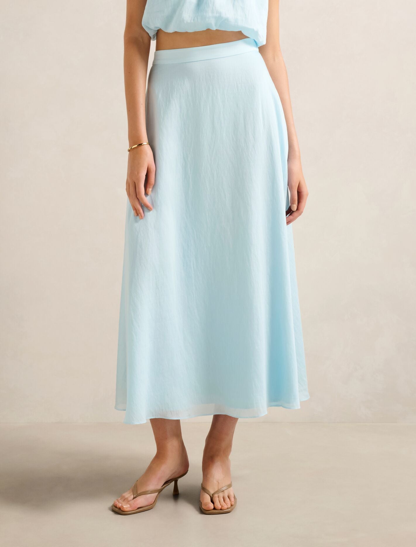 Maisie Circle Midi Skirt in Blue - Size 0 to 12 - Womens Midi