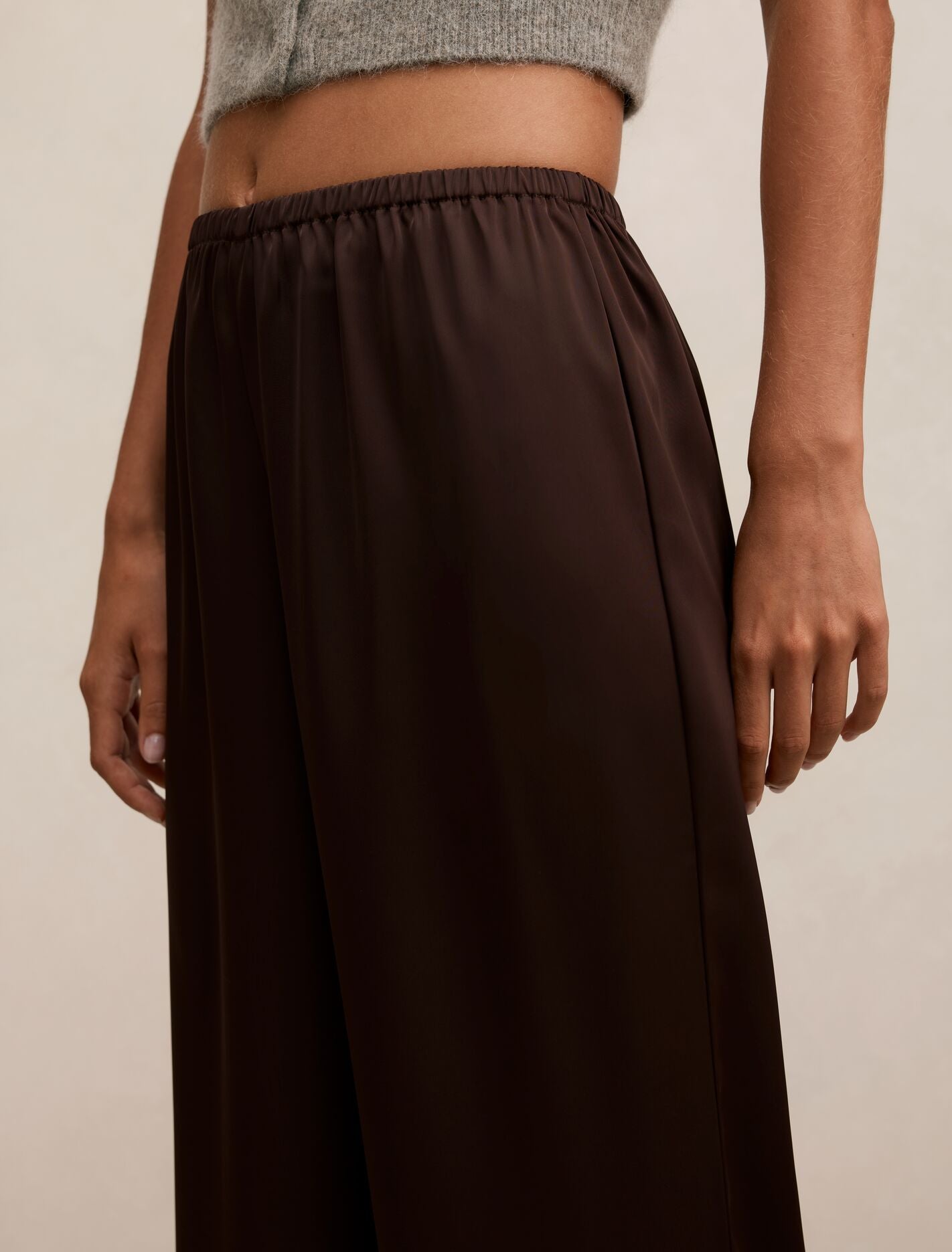 Sara Satin Wide Leg Pant
