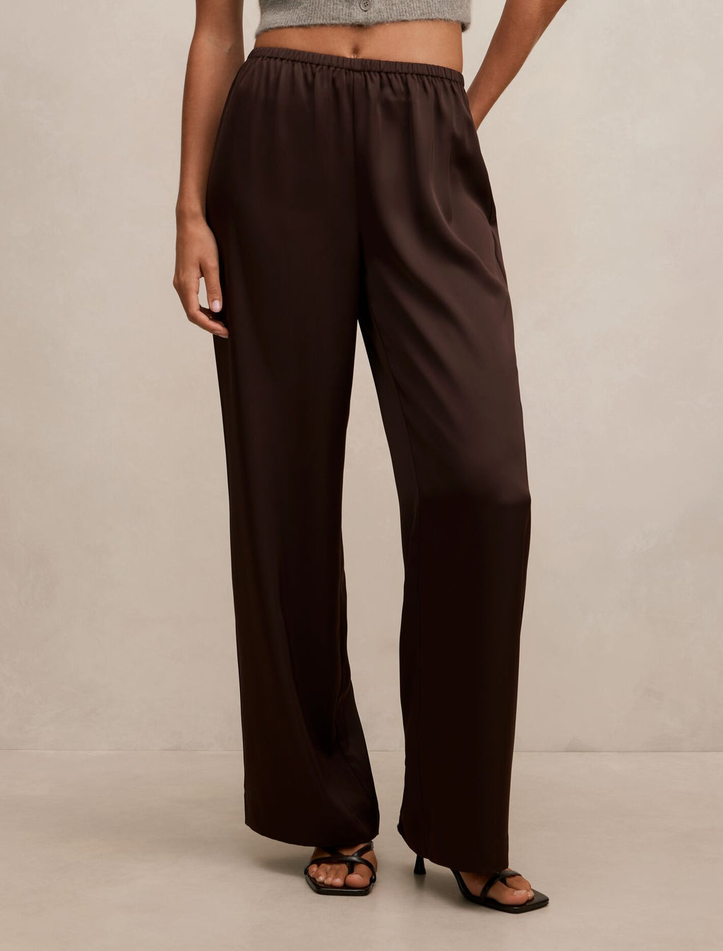 Sara Satin Wide Leg Pant