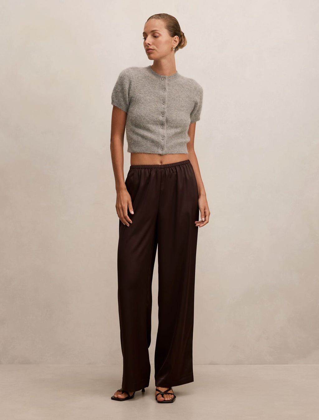 Sara Satin Wide Leg Pant