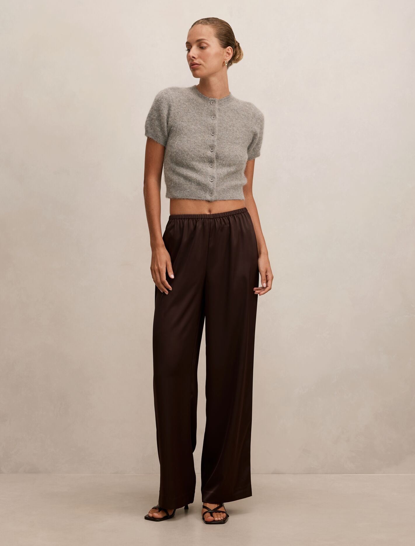 Sara Satin Wide Leg Pant