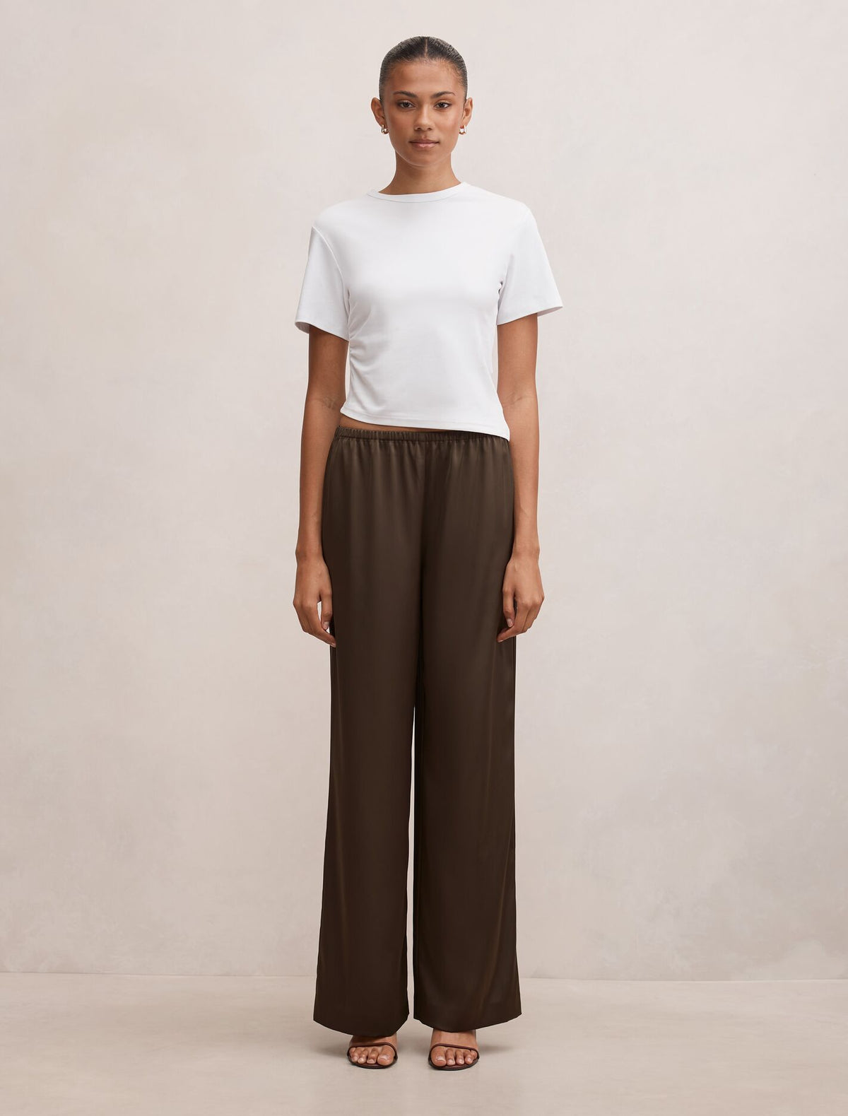 Sara Satin Wide Leg Pant