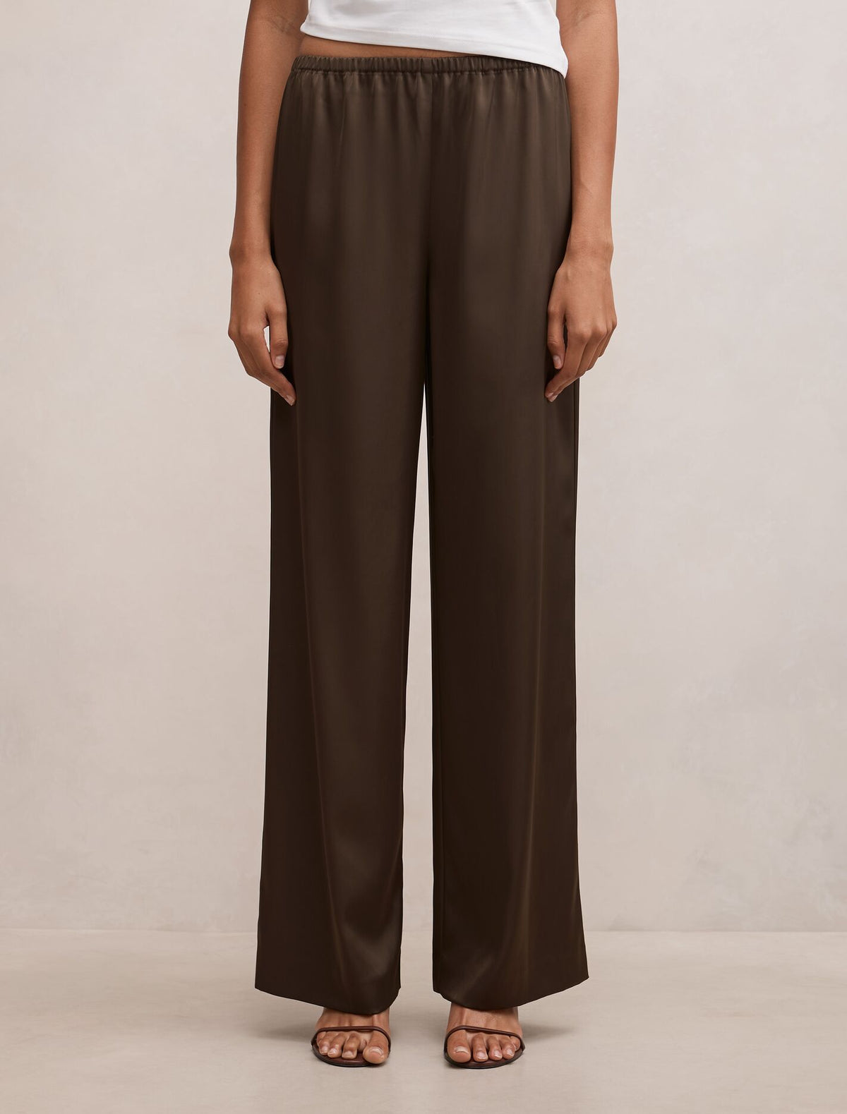 Sara Satin Wide Leg Pant