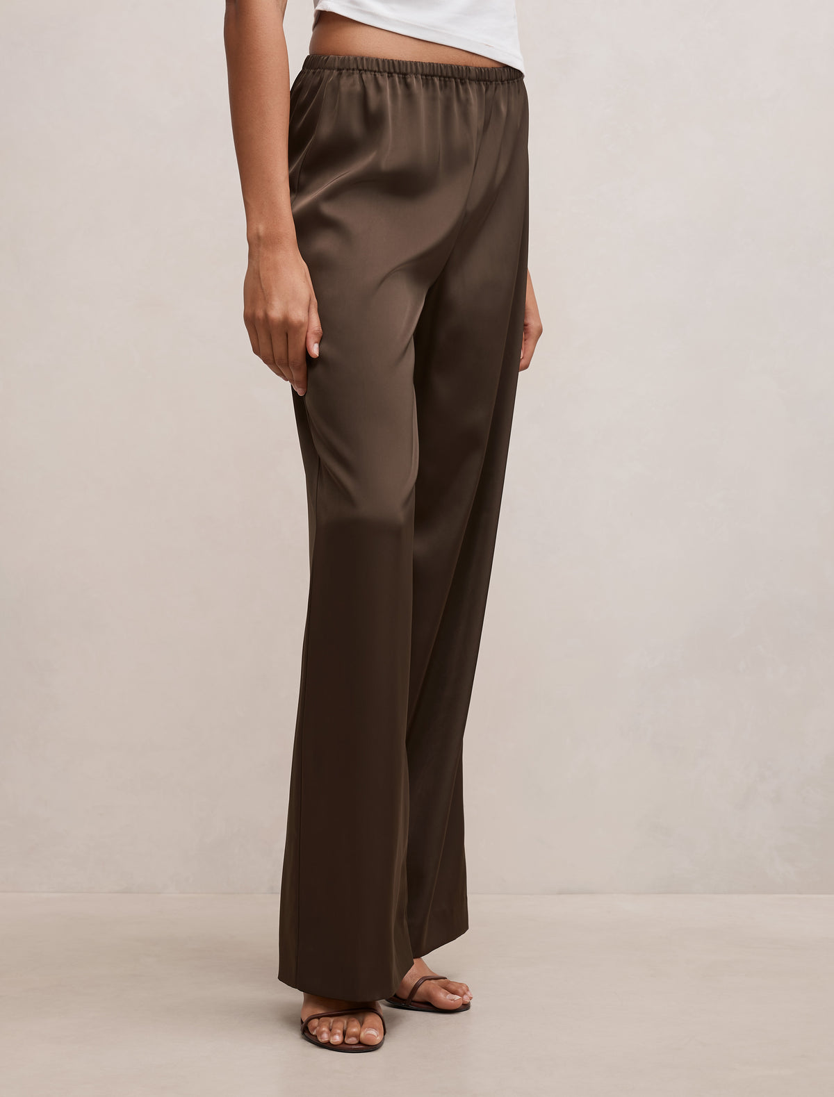 Sara Satin Wide Leg Pant