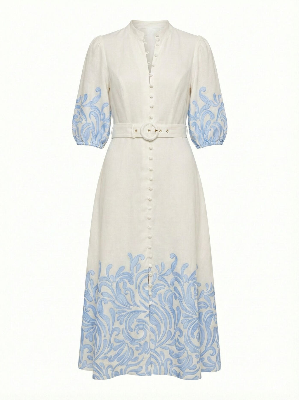 Esther Embroidered Midi Dress