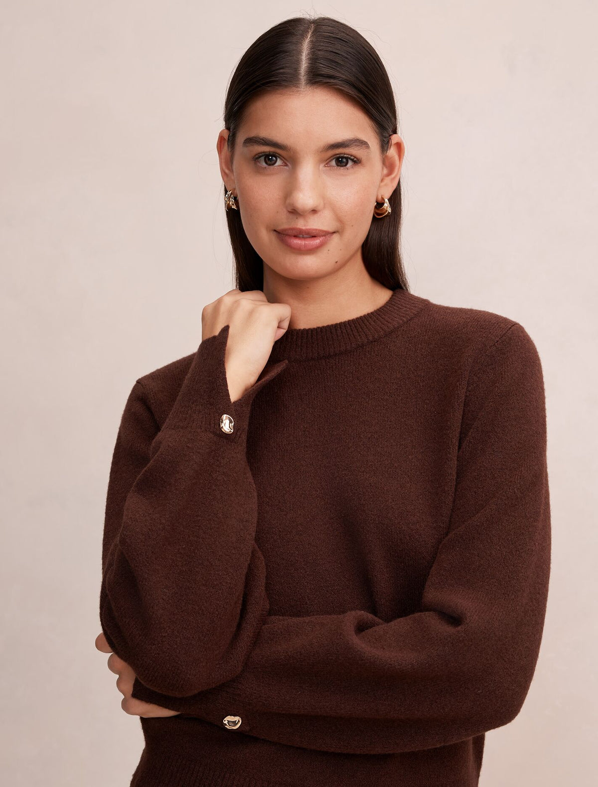 Ellie Cuff Detail Sweater