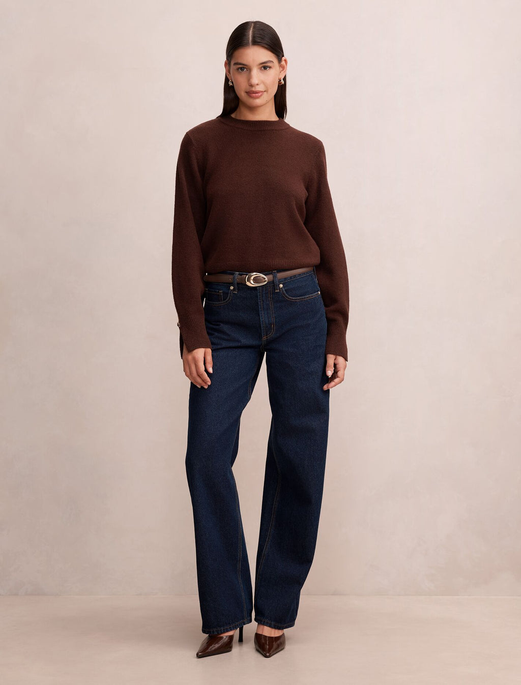 Ellie Cuff Detail Sweater