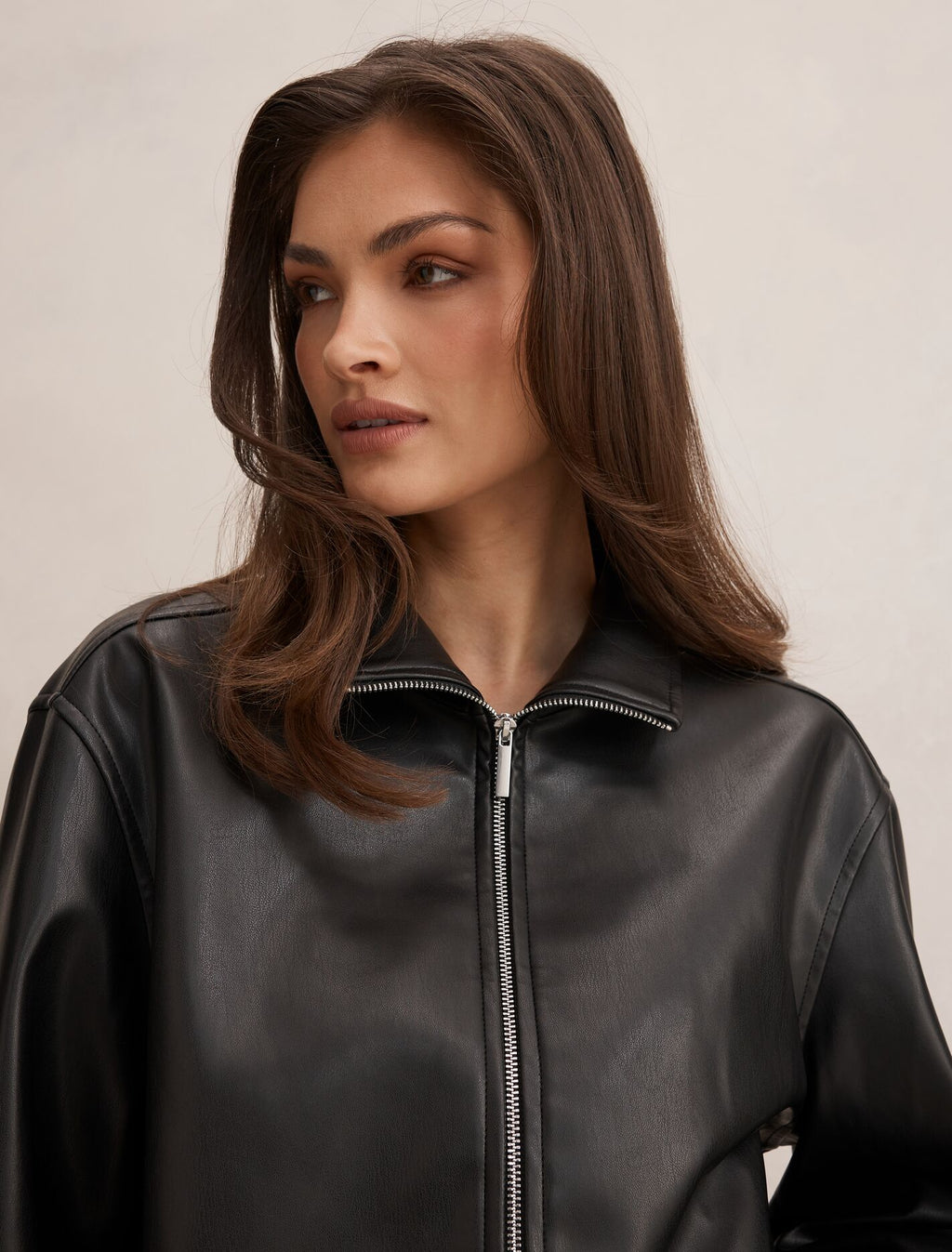 Julia Faux Leather Jacket