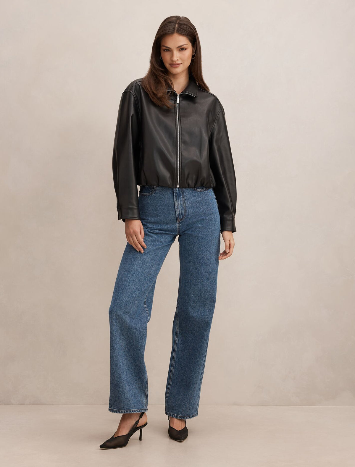 Julia Faux Leather Jacket