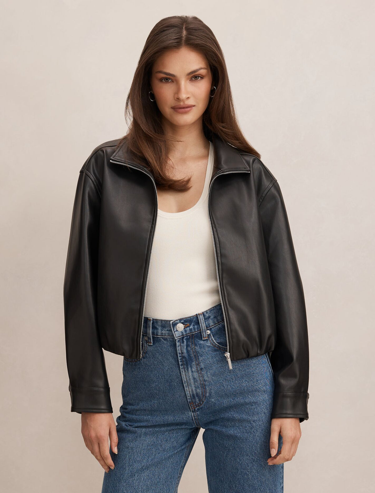Julia Faux Leather Jacket