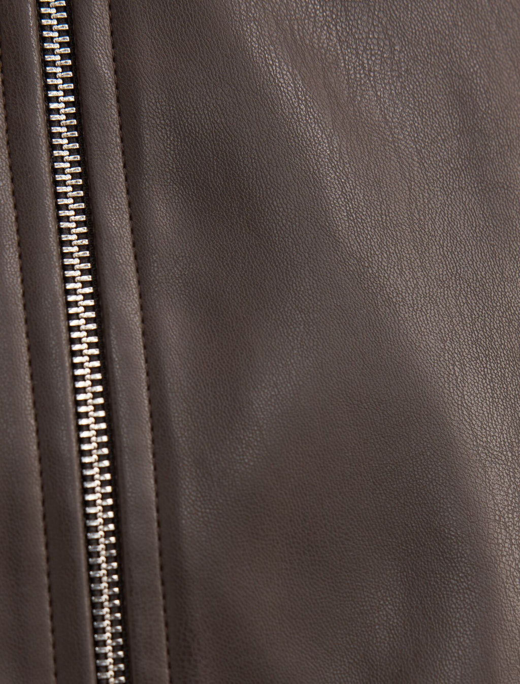 Julia Faux Leather Funnel Neck Jacket