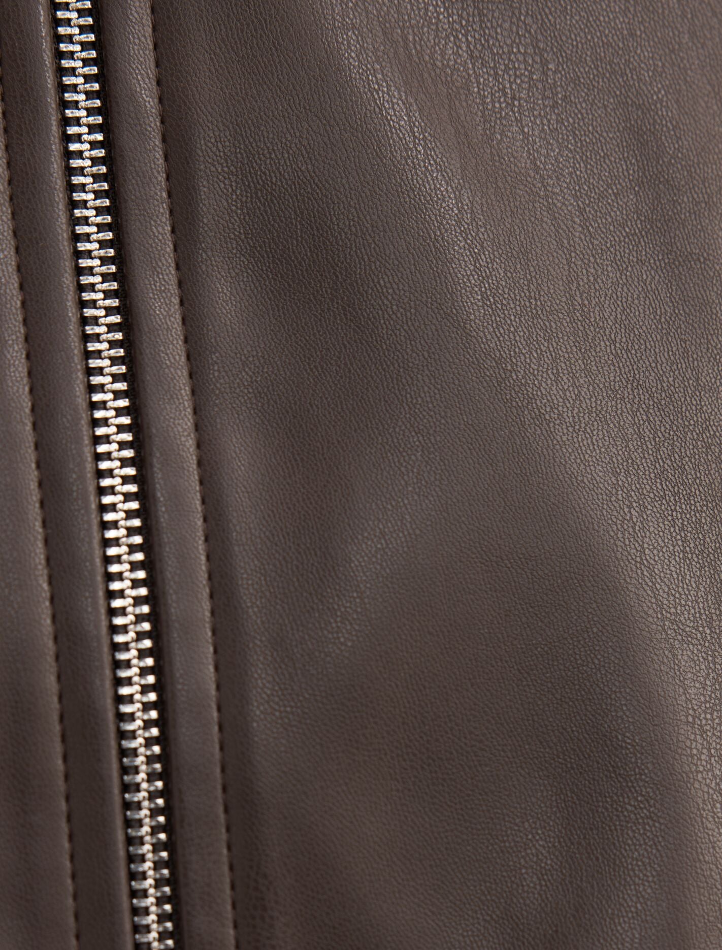 Julia Faux Leather Funnel Neck Jacket