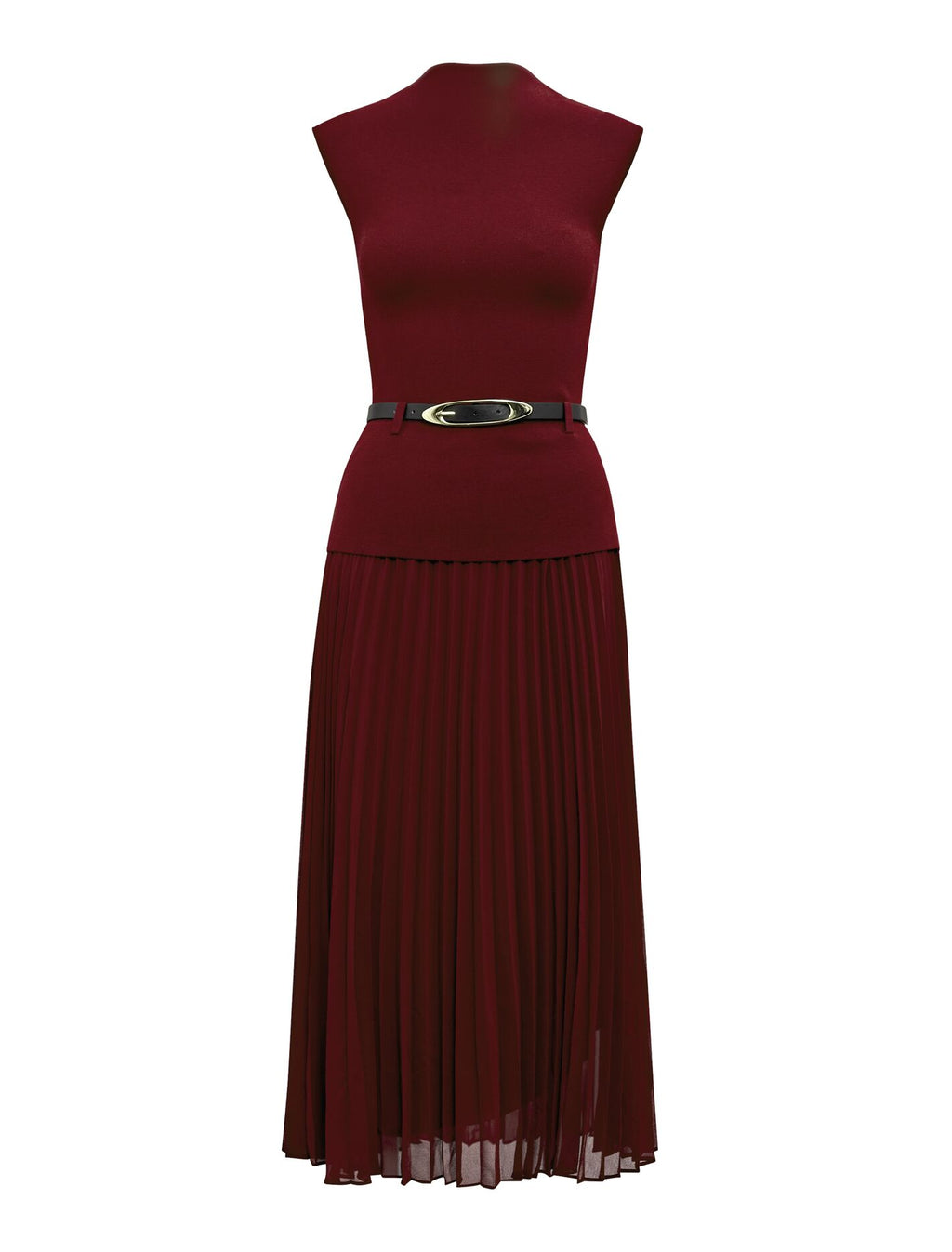 Lorelei Woven Mixed Midi Dress