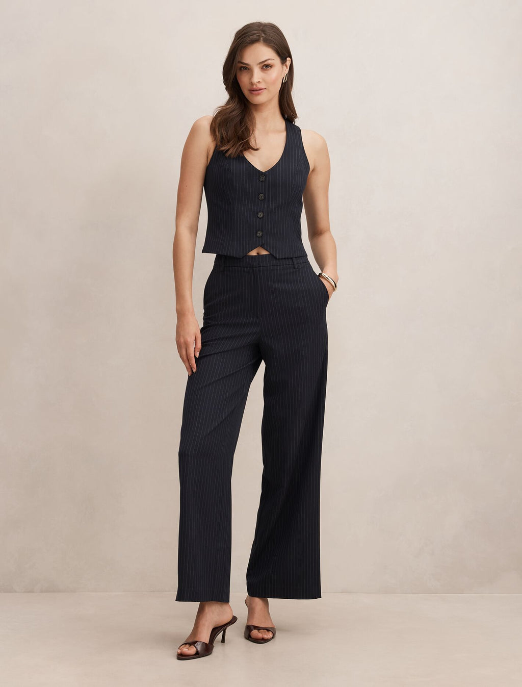 Paloma Pinstripe Waistcoat