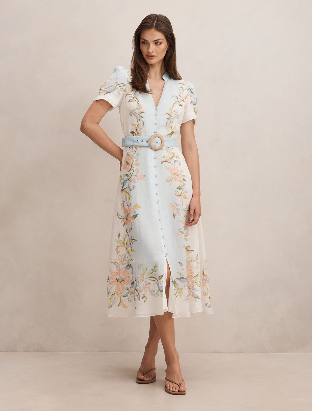 Briana Printed Shirt Dress